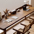 Traditional Rustic Rectangular Wood Desks Two Legs For Home Office