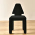 Modern Minimalist Square Iron Velvet Fabric Sponge Chair Four Legs Backrest For Living Room