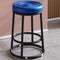 Modern Simplicity Leather Carbon Steel Cotton Metal Round Bar Stool Footrest For Kitchen
