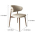 Contemporary Nordic Square Leather Metal Frame Dining Chair Backrest Armless For Dining Room