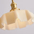 Contemporary Creative Brass Flower Glass Shade 1-Light Pendant Light For Living Room