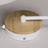 Modern Minimalist Macaron Curved Pole Round Cup Iron Wood 1-Light Wall Sconce Lamp For Bedroom