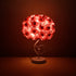 Modern Art Deco Fabric Rose Flower Hardware Base 1-Light Table Lamp For Bedroom