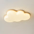 Modern Minimalist Cloud Wood Acrylic LED Flush Mount Ceiling Light For Bedroom