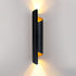 Modern Minimalist Irregular Cylinder Metal 2-Light Wall Sconce Lamp For Living Room