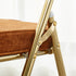 Traditional Vintage Square Velvet Stainless Steel Foldable Dining Chair Backrest For Dining Room