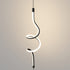 Modern Minimalist Iron Aluminum Silica Line LED Pendant Light For Bedroom