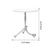 Contemporary Nordic Round Tripod Base Density Plate Stainless Steel Coffee Table For Living Room