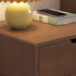 Modern Simplicity Square Cubic Rectangular Rubber Wood Nightstand 1/2 Drawer For Bedside