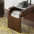 Modern Minimalist Rectangular Solid Wood End Table Storage For Living Room