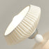 Contemporary Scandinavian Cream Ceramic Geometric Round Shade 1-Light Semi-Flush Mount Ceiling Light For Living Room