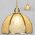 Modern Art Deco Half Round Ball Copper Crystal 1-Light Pendant Light For Dining Room