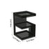 Modern Minimalist Acrylic Geometric Square End Table 3-Tier For Living Room