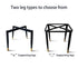 Modern Luxury Leather Carbon Steel Sponge Square Shell Dining Chair Backrest For Dining Room