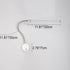 Modern Simplicity Aluminum PC Strip LED Wall Sconce Lamp For Bedside