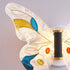 Contemporary Creative Butterfly Enamel Colored Acrylic Wing Iron LED Wall Sconce Lamp For Living Room