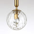 Contemporary Nordic Orb Hardware Glass 1-Light Wall Sconce Lamp For Living Room