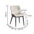 Contemporary Luxury Microfiber Leather Upholstered Dining Chair Backrest For Dining Room