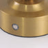 Contemporary Simplicity Round Acrylic Shade Aluminum Base USB Rechargeable LED Table Lamp For Bedroom