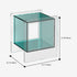 Modern Minimalist Square Acrylic Nightstand For Bedroom