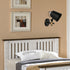 Contemporary Scandinavian Macaron Iron Shade Wood 1-Light Wall Sconce Lamp For Bedroom