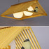 Traditional Chinese Eaves Bird Bamboo Glass 1/2/3 Light Island Light Chandelier For Dining Room