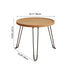 Modern Minimalist Round PP Carbon Steel Metal Coffee Table Foldable For Living Room