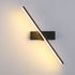 Modern Simplicity Strip Rectangle Aluminum Iron Silicone LED Wall Sconce Lamp For Bedroom