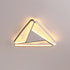 Contemporary Simplicity Aluminum Geometric Triangle Silicone LED Flush Mount Ceiling Light For Living Room