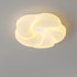 Modern Minimalist PE Cookie Cloud Shape Iron LED Flush Mount Ceiling Light For Bedroom