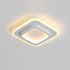 Modern Simplicity Iron Acrylic Square LED Flush Mount Ceiling Light For Living Room