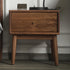 Traditional French Rectangular Wood End Table 1-Drawer For Living Room