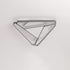 Contemporary Simplicity Aluminum Geometric Triangle Silicone LED Flush Mount Ceiling Light For Living Room