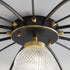 Modern Luxury Branch Orb Star Full Copper Glass 9/13/17 Light Semi-Flush Mount Ceiling Light For Living Room