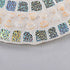 Contemporary Creative Round Irregular Shell Stained Glass 2/3/4 Light Flush Mount Ceiling Light For Living Room