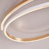 Modern Minimalist Curved Line Iron Aluminum Silicone LED Semi-Flush Mount Ceiling Light For Living Room