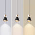 Contemporary Nordic Tapered Aluminum Acrylic LED Pendant Light For Living Room