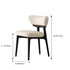 Modern Minimalist Square Lambswool Leather Wood Foam Chair Backrest For Living Room