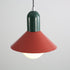 Contemporary Simplicity Macaron Iron Geometric Cone Shape 1-Light Pendant Light For Living Room