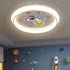 Modern Minimalist Kids Cartoon Round Acrylic Iron Resin LED Flush Mount Ceiling Light For Bedroom