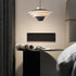 Contemporary Creative Multi-Tier Round Flying Saucer Iron Aluminum Acrylic LED Pendant Light For Bedroom