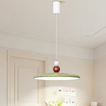 Contemporary Nordic Iron Crown Decor Flying Saucer Shade LED Pendant Light For Dining Room