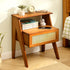 Contemporary Simplicity Rectangular Wood End Table 1-Drawer For Living Room