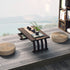 Traditional Chinese Rectangular Bamboo Fiberboard Coffee Table Drawer For Living Room