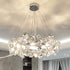 Modern Luxury Tiered Crystal Disc Round Shade Stainless Steel 8/12-Light Chandelier For Living Room