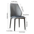 Contemporary Scandinavian Square Fabric Steel Dining Chair Backrest Armless For Dining Room