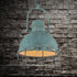 Traditional Rustic Distressed Iron Semicircular Shade 1-Light Pendant Light For Dining Room