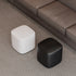 Modern Minimalist Square Microfiber Leather Solid Wood Low Stool Backless Armless For Living Room