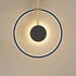 Modern Simplicity Aluminum Circle Ring Silicone Strip LED Wall Sconce Lamp For Living Room