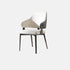 Contemporary Scandinavian Leather Carbon Steel Sponge Square Lozenge Dining Chair Backrest Armrest For Dining Room